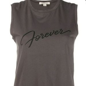Nili Lotan Forever Muscle Tank, Gunmetal, SZ Large